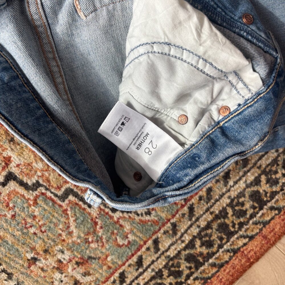 MOTHER High Rise Button Fly Jeans - Picture 2 of 2